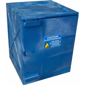 EAGLE Polyethylene Acids/Corrosives Safety Cabinet - 18x18x22" - 4-Gallon Capacity - Blue