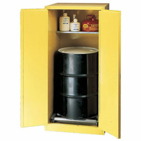 EAGLE Vertical Drum Cabinet For Flammable Hazardous Waste - 31x31x65" - 1 Drum - Self-Close Doors