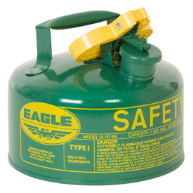 Eagle UI-10-SG Type I Safety Can, 1 Gallon, Green