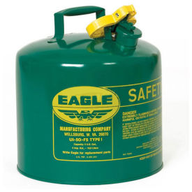 Eagle UI-50-SG Type I Safety Can, 5 Gallons, Green