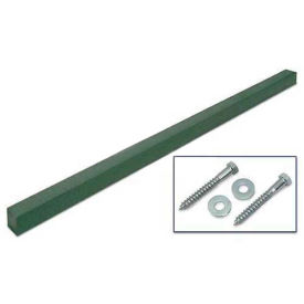 United Visual Products 4"W x 4"D x 96"H Single Woodland Green Post and Hardware