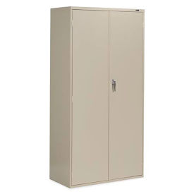 Global Industries 9300 Series Storage Cabinet, Lever Handle, 36"W x 18"D x 72"H, Putty, Assembled