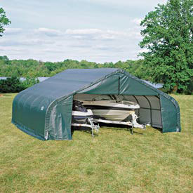 Peak Style Shelter, 22x24x10, Green