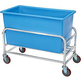 Aluminum Bulk Mover 8 Bushel 30-8-AL/BL with Blue Tub38-1/2"L x 22"W x 32"H