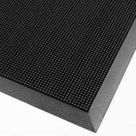 NoTrax Finger Scrape Entrance Mat, 36" x 72", Black