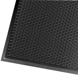 NoTrax Ridge Scraper Mat, 3' x 5' x 1/4", Black