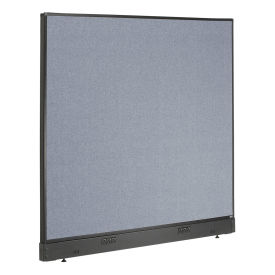 60-1/4"W x 46"H Electric Office Partition Panel, Blue