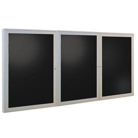 Ghent® Outdoor Enclosed Satin Letter Board - 72"W x 36"H