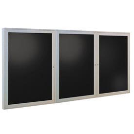 Ghent® Outdoor Enclosed Satin Letter Board - 72"W x 48"H