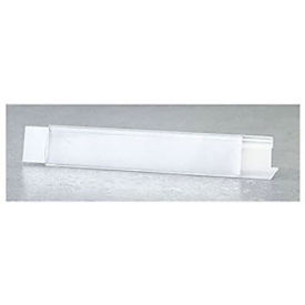 7/8" x 6" Shelf Clip Label Holder, Clear, For 3/4" Thick Shelving, 10/Pk