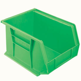 Akro-Mils Plastic Stacking Bin 30239, 8-1/4"W x 10-3/4"D x 7"H, Green - Pkg Qty 6