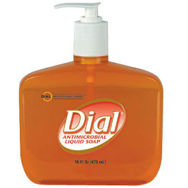 Dial Professional Gold Antibacterial Liquid Hand Soap, Floral Scent, 16 oz, 12/Carton