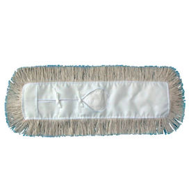 Unisan Industrial Cut-End Hygrade Cotton Dust Mop Head, 24" x 5", White