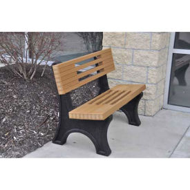 6' Ariel Bench, Recycled Plastic, Cedar