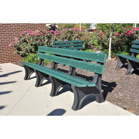 4' Colonial Bench, Recycled Plastic, Green