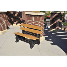 4' Colonial Bench, Recycled Plastic, Cedar