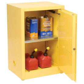 Compact Flammable Cabinet, Self Close Door 12 Gallon
