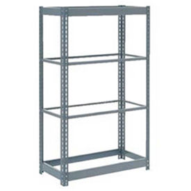 Boltless Heavy Duty Shelving 48"W x 24"D x 60"H, 4 Shelves, No Deck