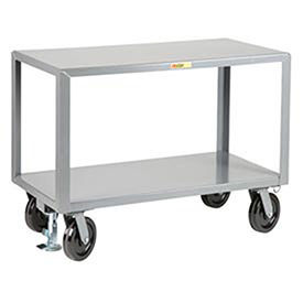LITTLE GIANT Heavy Duty Mobile Table, 36 x 72, Floor Lock