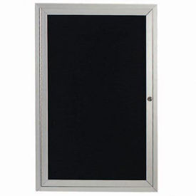 Aarco 1 Door Enclosed Letter Board Cabinet - 18"W x 24"H