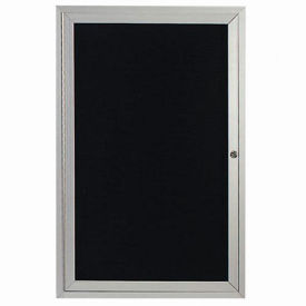 Aarco 1 Door Enclosed Letter Board Cabinet - 36"W x 48"H