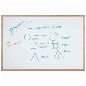 Aarco Display Style White Marker Board, White, 36 x 24