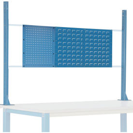 Risers With Louver/Pegboard Panel for 72" Workbench, Blue