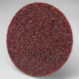 3M Scotch-Brite Roloc Disc SC-DR, Aluminum Oxide, 4" Diameter, TR, MED Grit - Pkg Qty 100