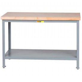 LITTLE GIANT 1000-Lb. Capacity Workbench - 1-3/4" Thick, 60x30" Hardwood Top - Lower Shelf
