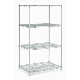 Nexel Wire Shelving, Poly-Z-Brite, 36"W x 14"D x 86"H