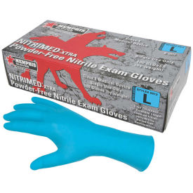 Nitri-Med Nitrile Medical Grade Gloves, 6 mil, Textured, 12" Powder Free, X-Large, 6012