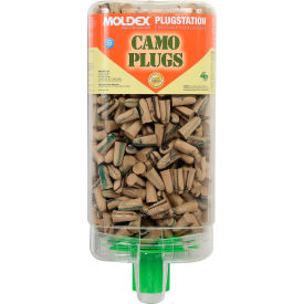 Moldex Camo Plugs® with PlugStation® Dispensers, 500 Pairs/Dispenser