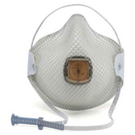 Moldex 2700 Series N95 Particulate Respirators with HandyStrap & Ventex Valve, 10/Box