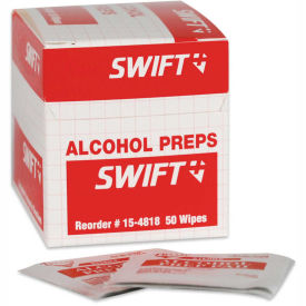 North by Honeywell 154818-H5, Alcohol Wipes, 50/Box