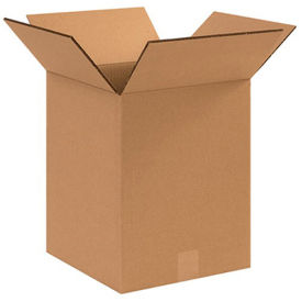 12-1/2" x 12-1/2" x 15" Heavy-Duty Double Wall Cardboard Corrugated Boxes, 100 lbs Cap, ECT-48 - Pkg Qty 15