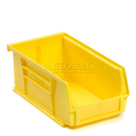 Bins, Plastic Bins, Plastic Storage Bin - Parts Storage Bin - 4-1/8 x  7-3/8 x 3, Yellow - Pkg Qty 24