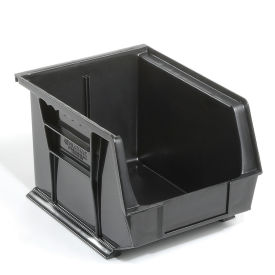 Plastic Stacking Bin 8-1/4 x 10-3/4 x 7, Black - Pkg Qty 6