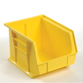 Plastic Storage Bin - Parts Storage Bin 8-1/4 x 10-3/4 x 7, Yellow - Pkg Qty 6