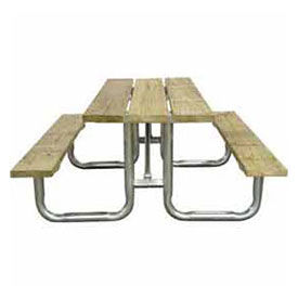 Wooden Picnic Table, 6'L