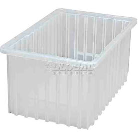 Global Industrial Clear-View Dividable Grid Container, 16-1/2 x 10-7/8 x 8 - Pkg Qty 8