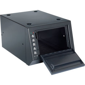 Homak Electronic Lock Pistol Box, Black HS - 10" x 14-1/4" x 7-1/2" 10036685