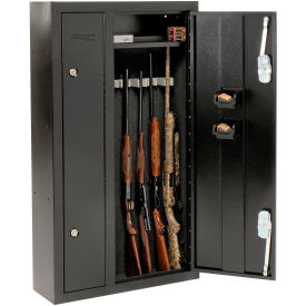 Homak 8-Gun Double Door Steel Security Gun Safe, Black - 32" x 10" x 57" HS30136028