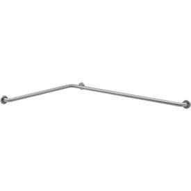 Bobrick 1-1/2" Dia. Two-Wall Toilet Compartment Grab Bar, 42"W Peened