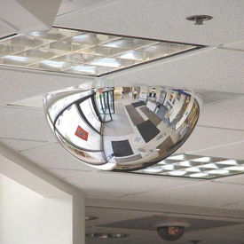 Safety Security Products H144225 T-Bar Dome Mirror,  2' x 2' Pane, 22" Dia.