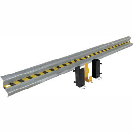 12'L Galvanized Drop-In Guard Rail with (3) Brackets and Hardware