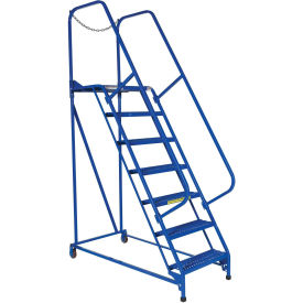 Maintenance Ladder, 7 Step Grip-Strut, 62-1/2"L x 29-1/2"W x 100"H (70"H Top Step)