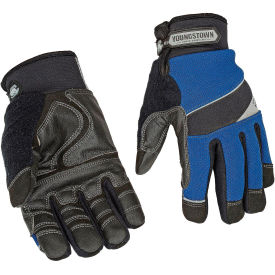 Waterproof Work Glove, Waterproof Winter w/ Kevlar®, Blue/Black, Medium, 1 Pair