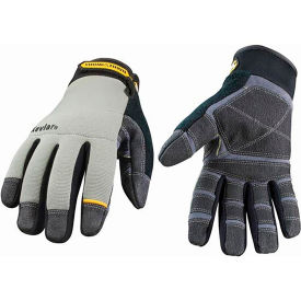 General Utility Gloves, General Utility Plus lined w/ KEVLAR®, Large, Gray, 1 Pair