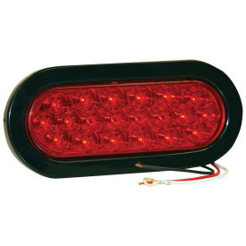 Buyers 5626520 6-1/2" Oval 20 Led Red Stop-Turn Tail Light W/ Grommet & Plug