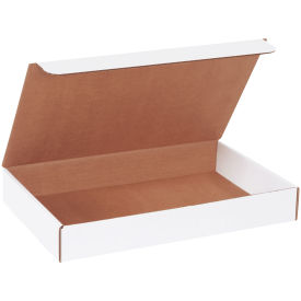 14-1/8"x8-3/4"x2" Corrugated Literature Mailer, White - Pkg Qty 50